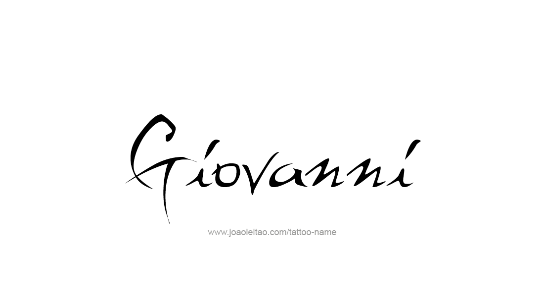 Giovanni Name Tattoo Designs