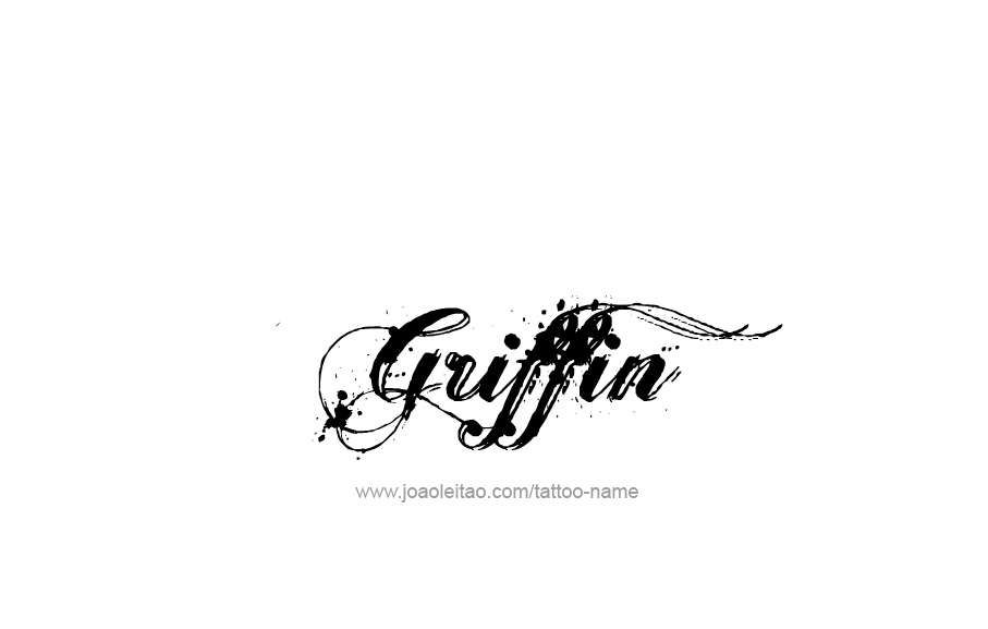 Griffin Name Tattoo Designs