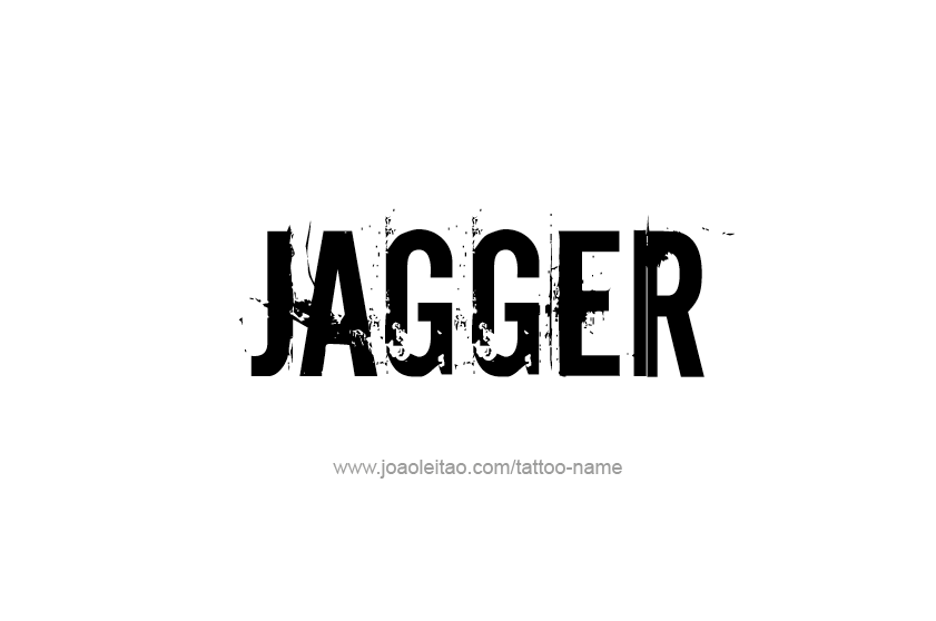 Jagger Name Tattoo Designs