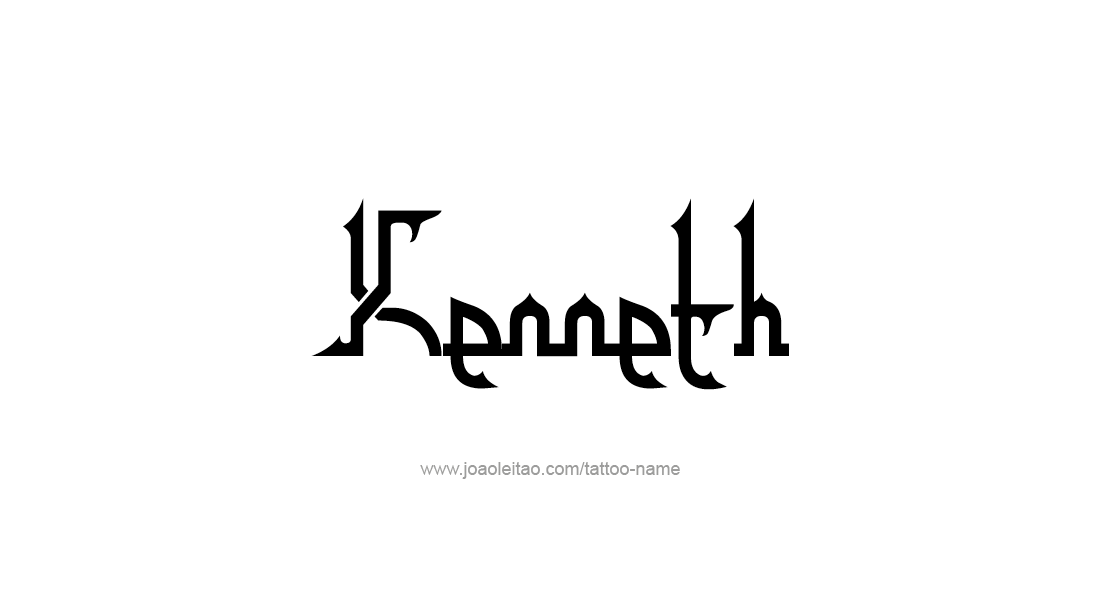 Kenneth Name Tattoo Designs