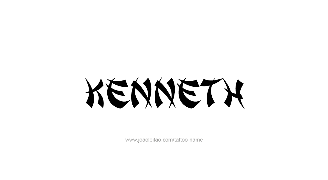 Kenneth Name Tattoo Designs