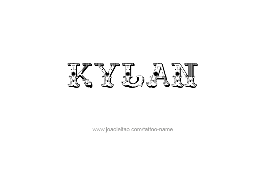 Tattoo Design  Name Kylan   