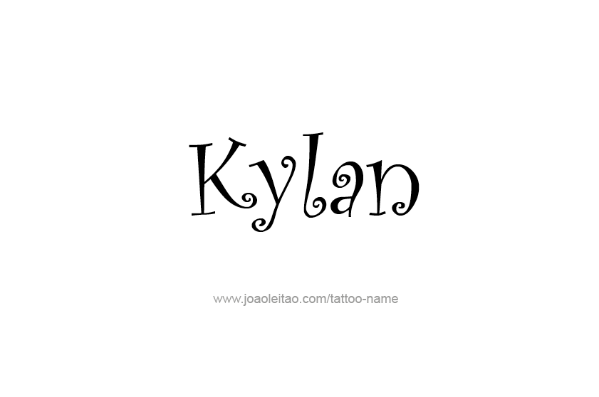 Tattoo Design  Name Kylan   