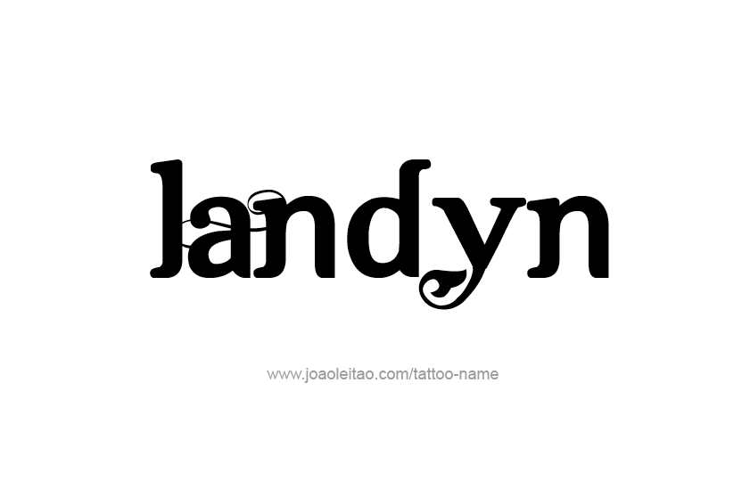 Landyn Name Tattoo Designs