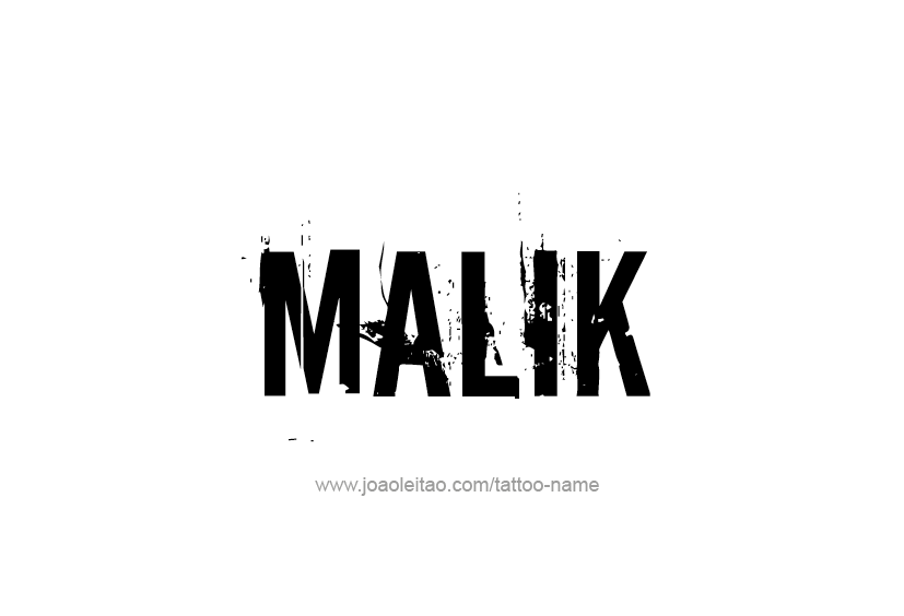 Malik Name Tattoo Designs