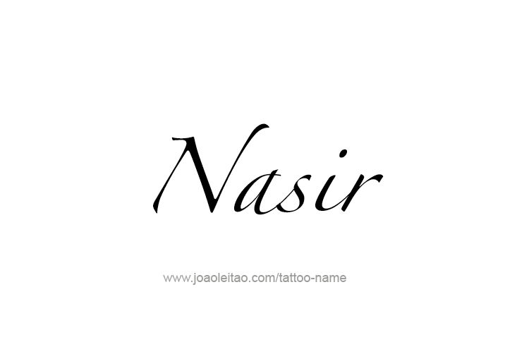 Tattoo Design  Name Nasir   