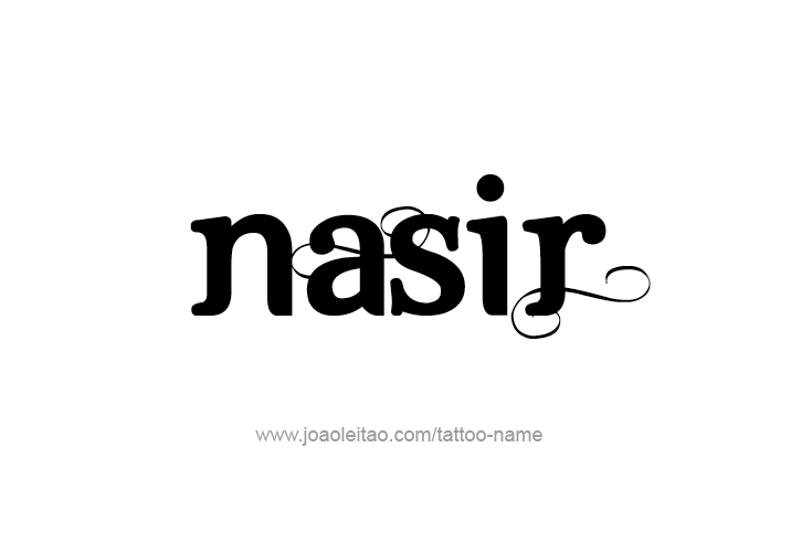 Tattoo Design  Name Nasir   