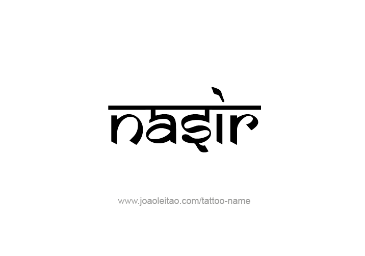 Tattoo Design  Name Nasir   