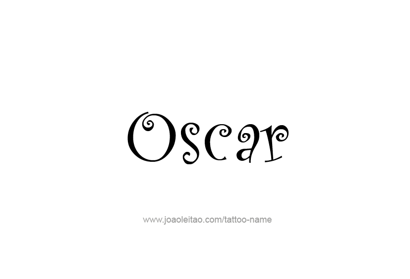 Tattoo Design  Name Oscar   