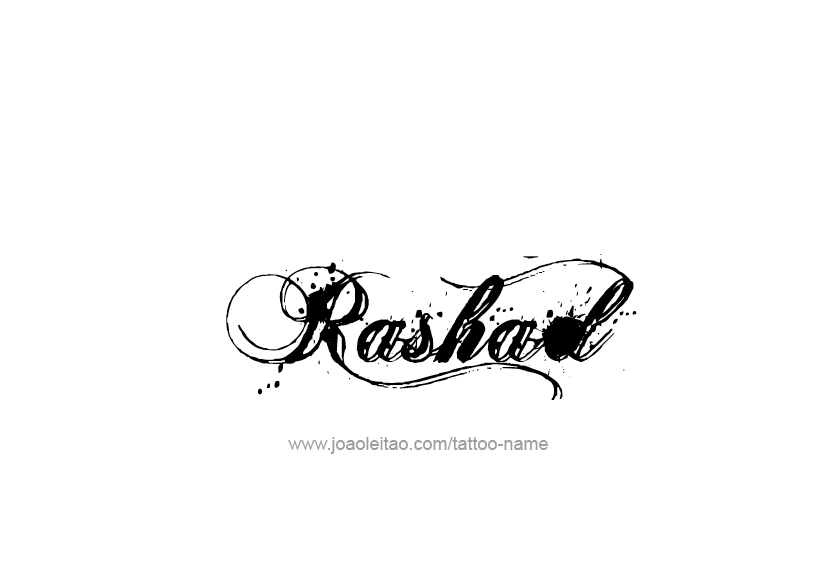 Rashad Name Tattoo Designs