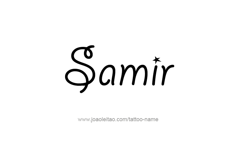 Samir Name Tattoo Designs
