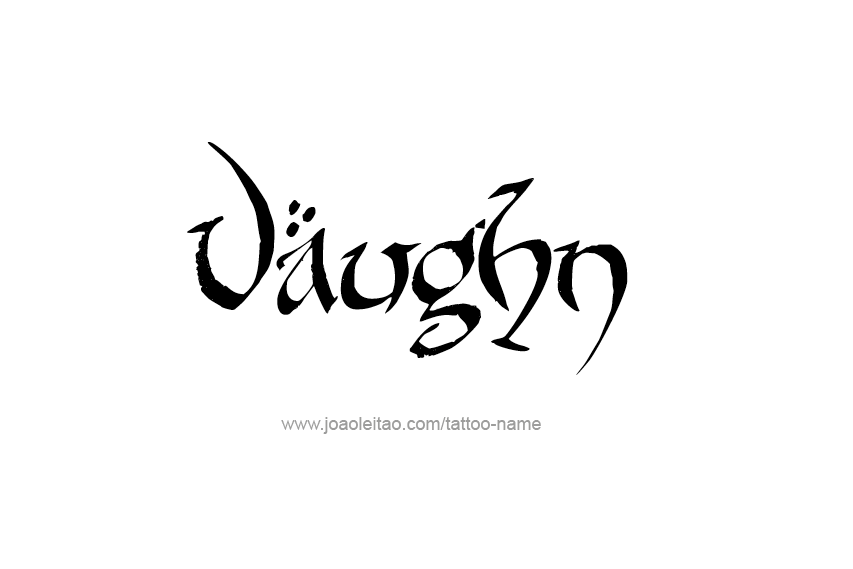 Vaughn Name Tattoo Designs