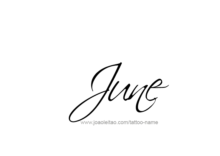 June Month Name Tattoo Designs - Page 2 of 5 - Tattoos with Names