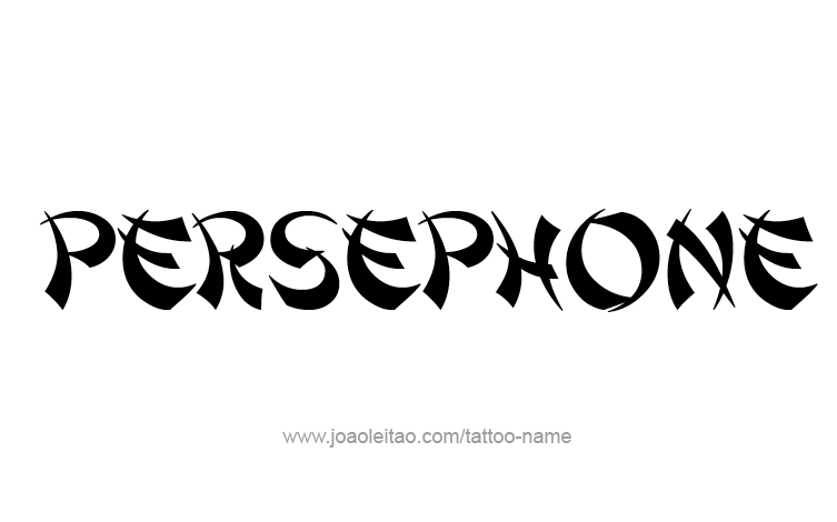 Tattoo Design Mythology Name Persephone