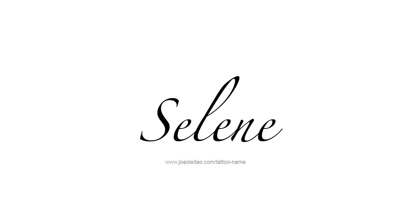 Tattoo Design Mythology Name Selene   