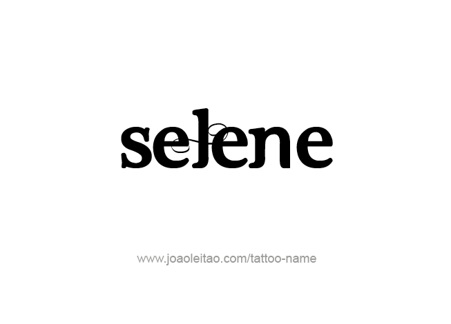 Tattoo Design Mythology Name Selene   