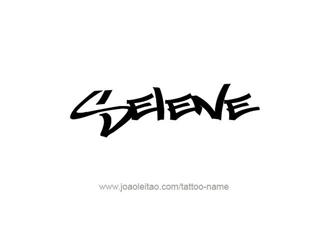 Tattoo Design Mythology Name Selene   