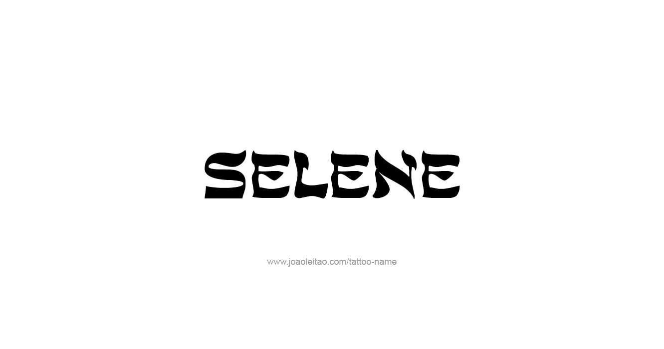 Tattoo Design Mythology Name Selene   