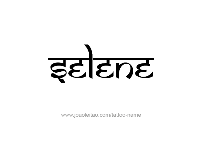 Tattoo Design Mythology Name Selene   