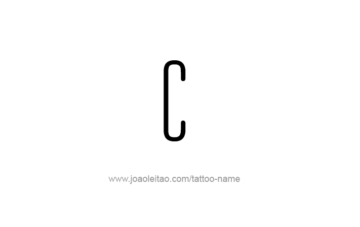 Letter C Uppercase Fun Bold Font Temporary Tattoo Water Resistant Fake Body  Art Set Collection (1 Sheet) | Michaels