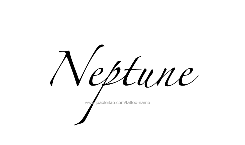 Neptune Planet Name Tattoo Designs  Tattoos with Names