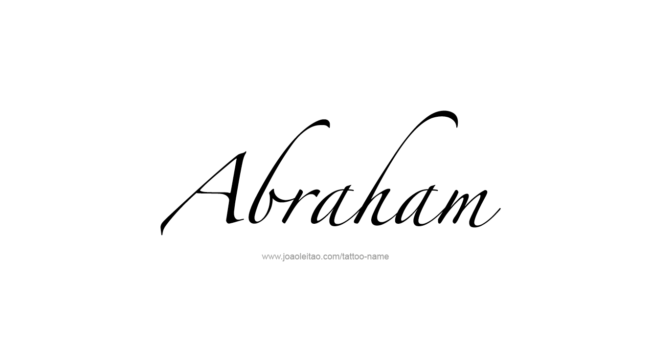 Tattoo Design Prophet Name Abraham