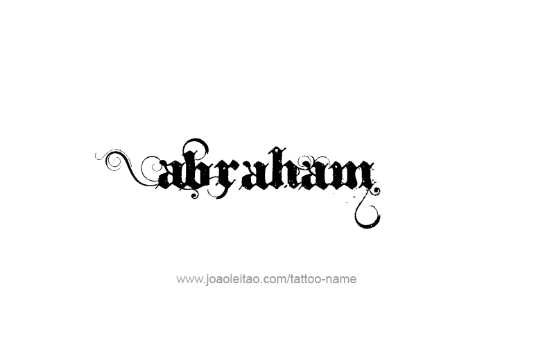 Tattoo Design Prophet Name Abraham