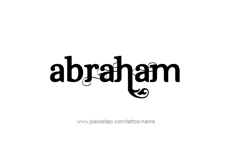 Tattoo Design Prophet Name Abraham