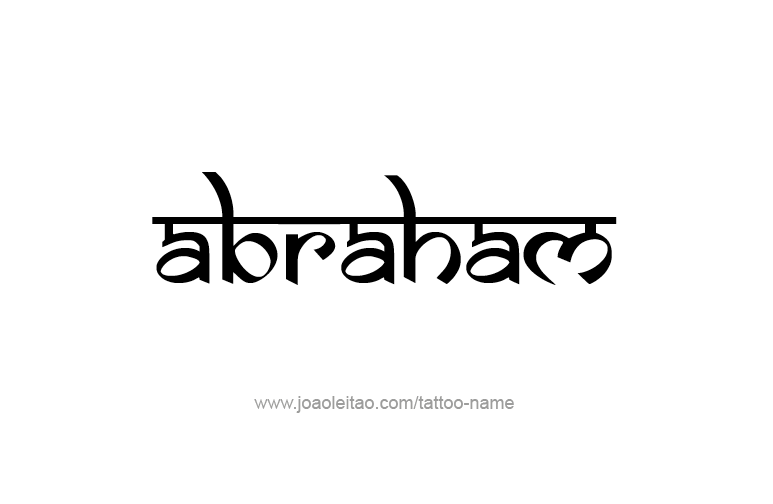 Tattoo Design Prophet Name Abraham