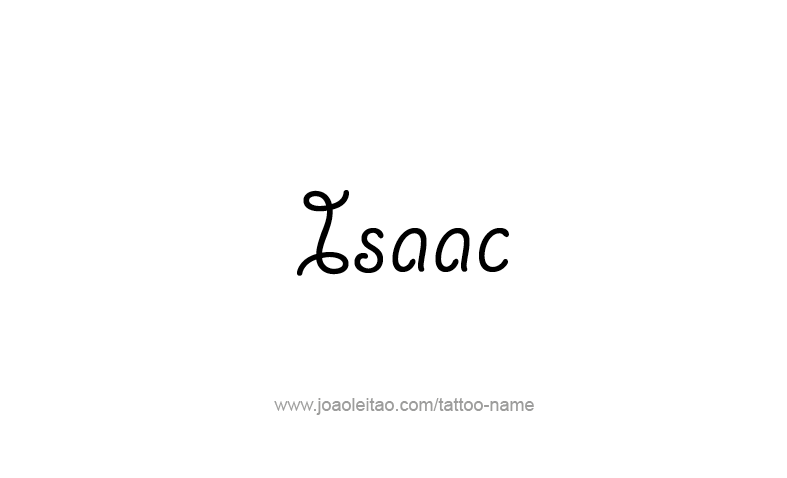 Tattoo Design Prophet Name Isaac