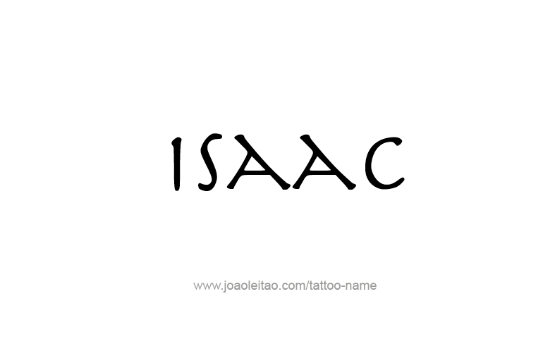 Tattoo Design Prophet Name Isaac