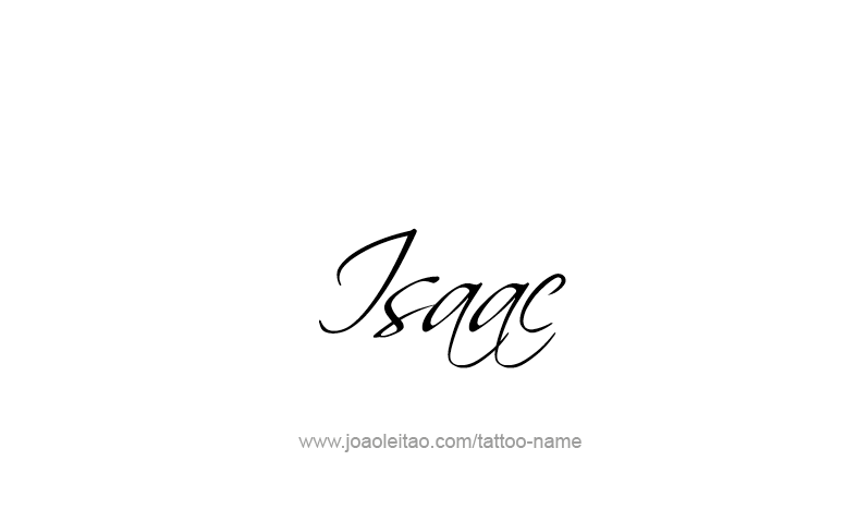 Tattoo Design Prophet Name Isaac