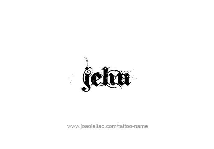 Tattoo Design Prophet Name Jehu