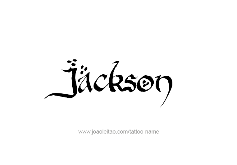 Tattoo Design USA Capital City Name Jackson