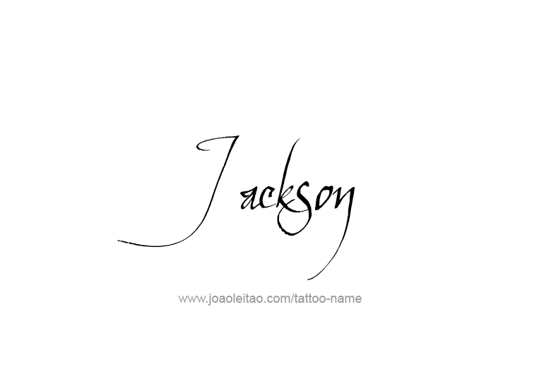 Tattoo Design USA Capital City Name Jackson