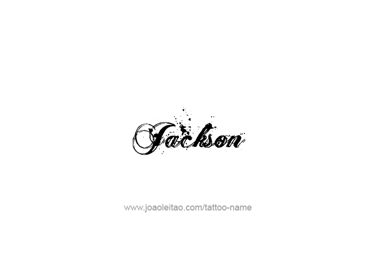 Tattoo Design USA Capital City Name Jackson