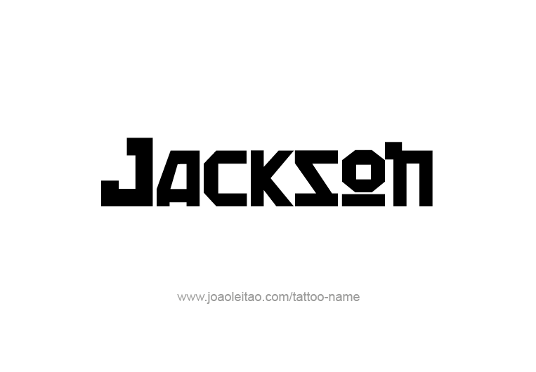 Tattoo Design USA Capital City Name Jackson