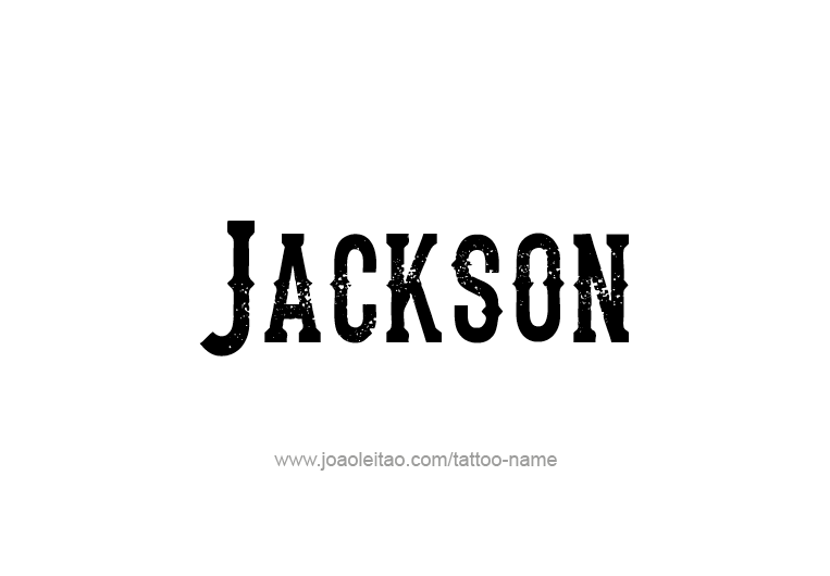 Tattoo Design USA Capital City Name Jackson