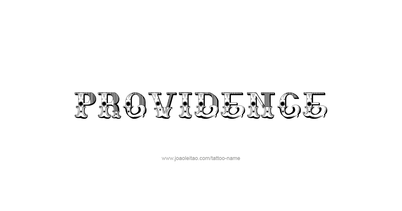 Tattoo Design USA Capital City Name Providence