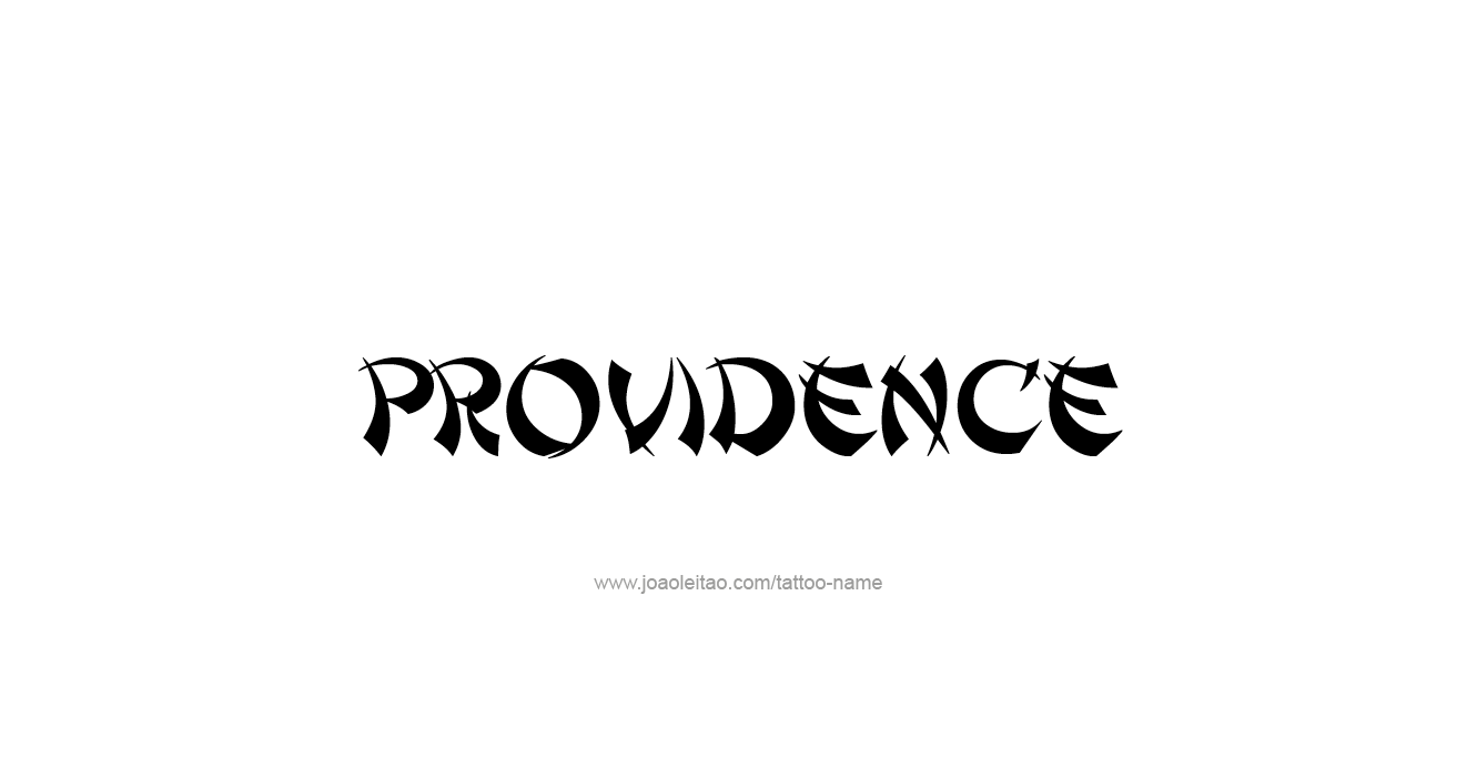 Tattoo Design USA Capital City Name Providence