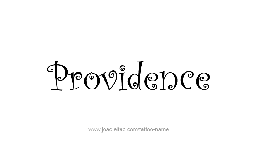 Tattoo Design USA Capital City Name Providence