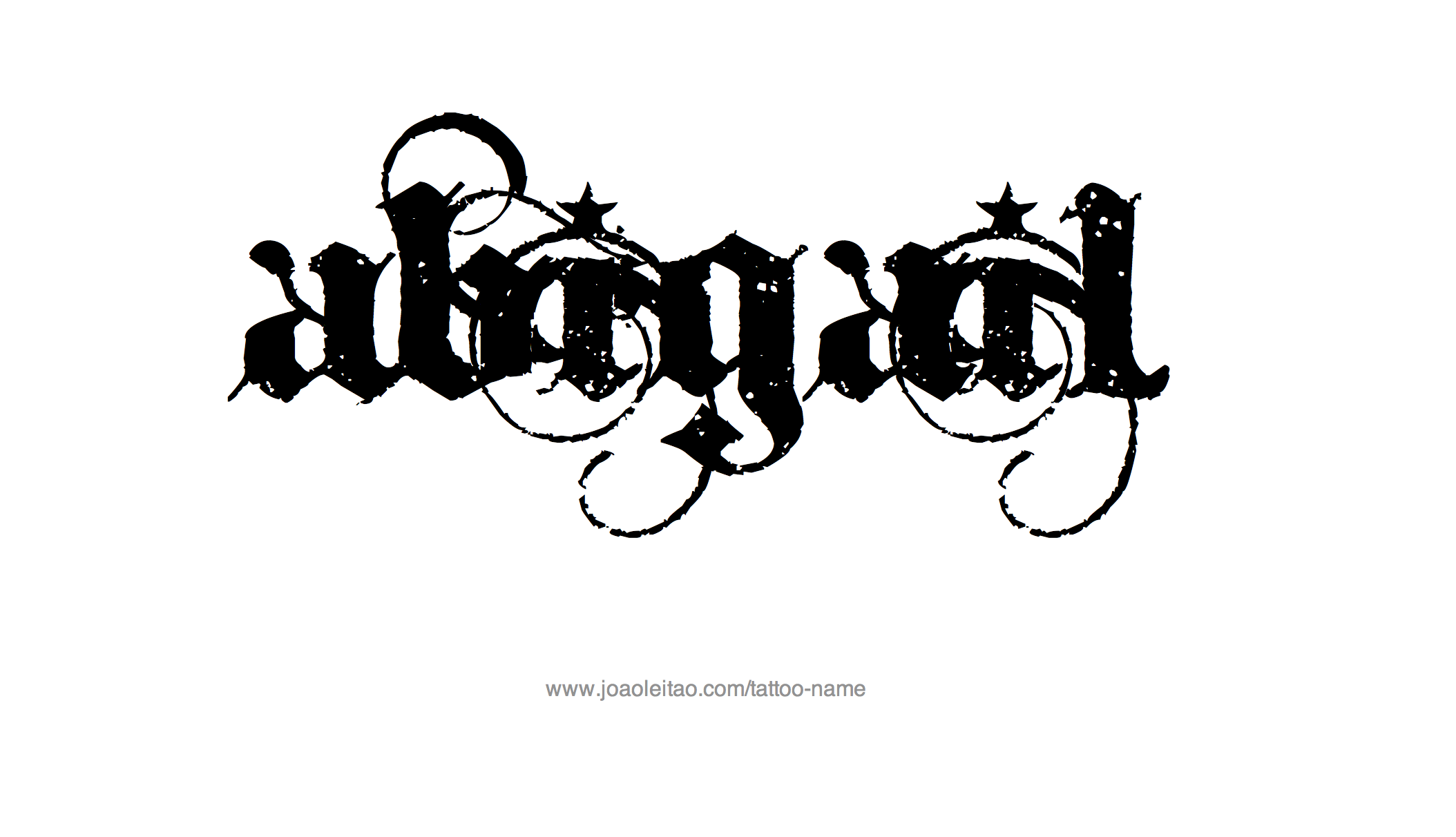 Abigail Name Tattoo Designs