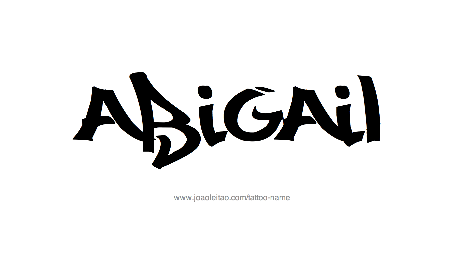 Abigail Name Tattoo Designs