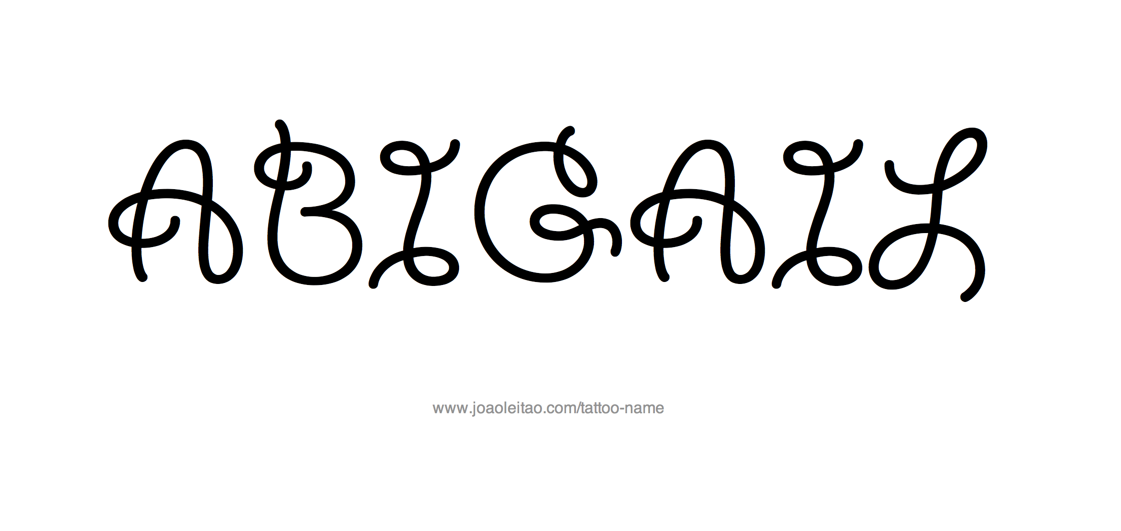 Abigail Name Tattoo Designs