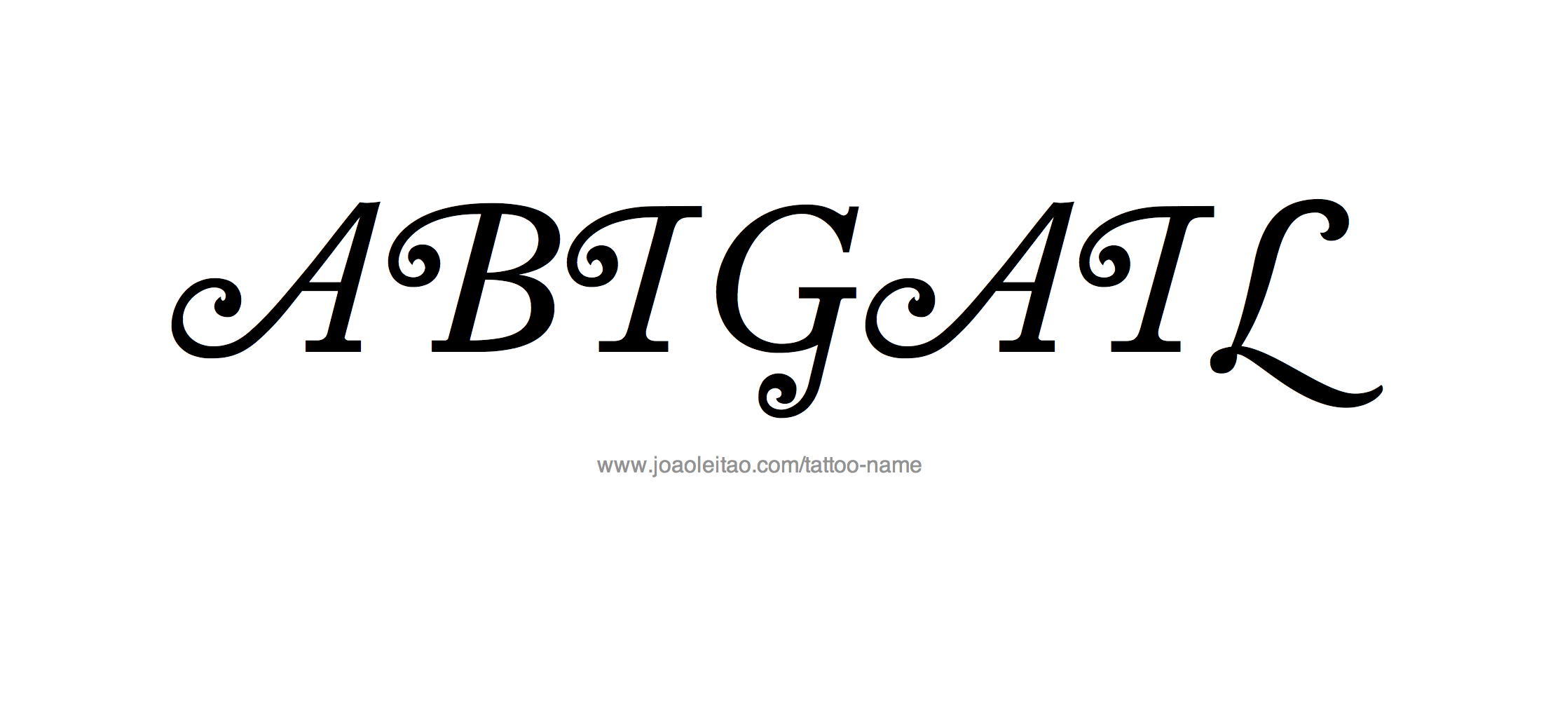 Abigail Name Tattoo Designs