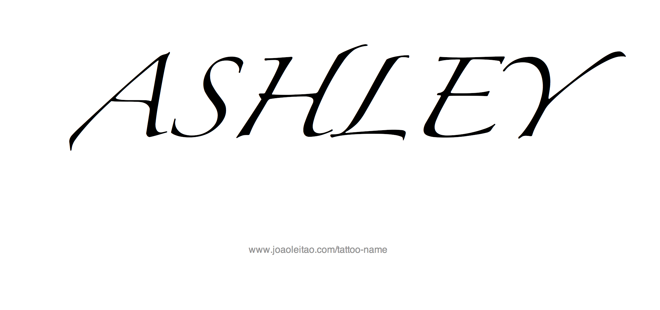 Ashley Name Tattoo Designs