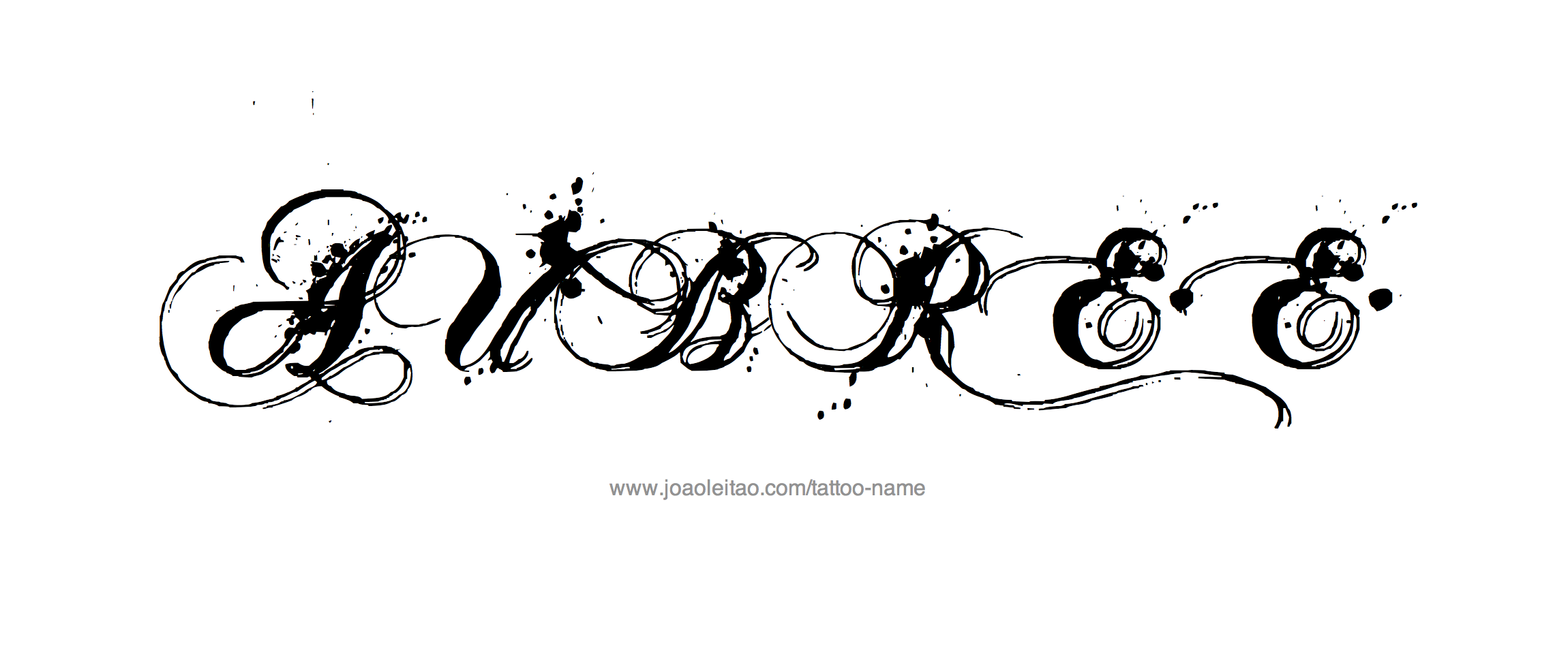 Aubree Name Tattoo Designs