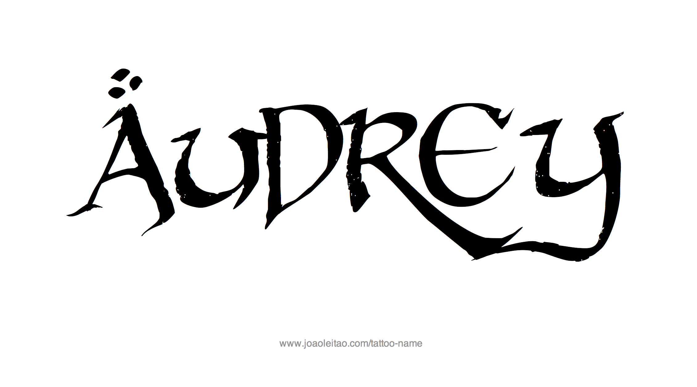 Audrey Name Tattoo Designs