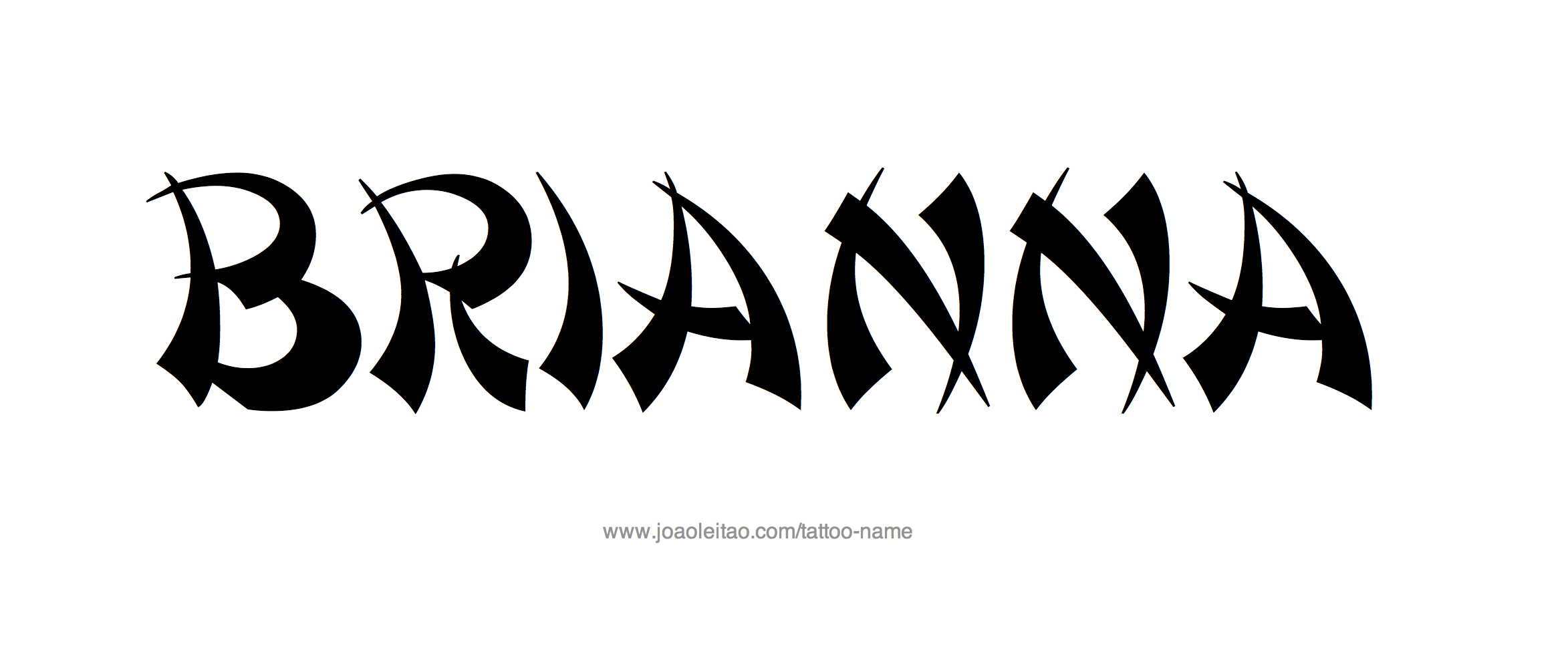 Brianna Name Tattoo Designs