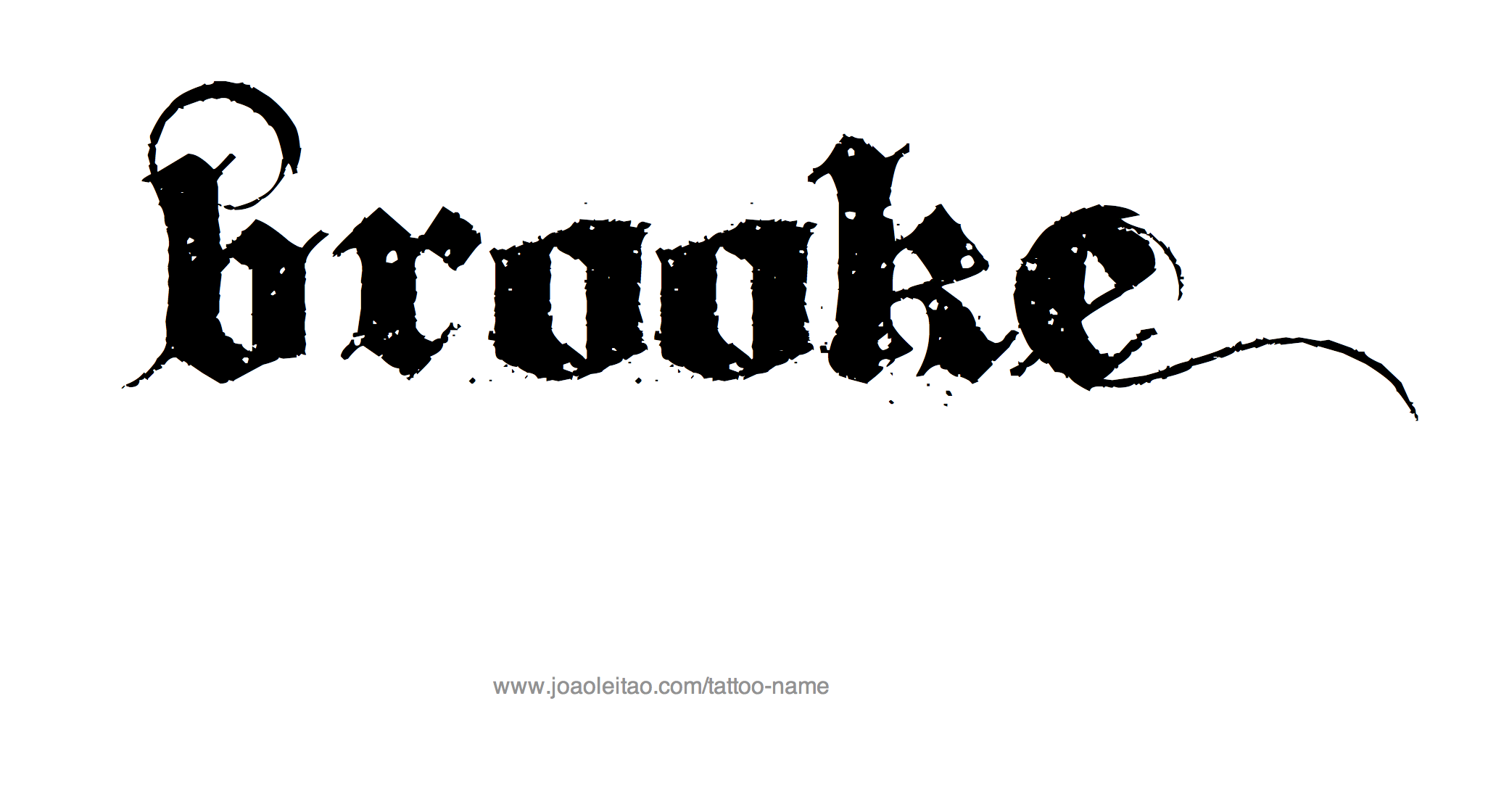 Brooke Name Tattoo Designs